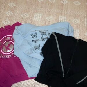 Set of 3 girls hoodies size 10-12